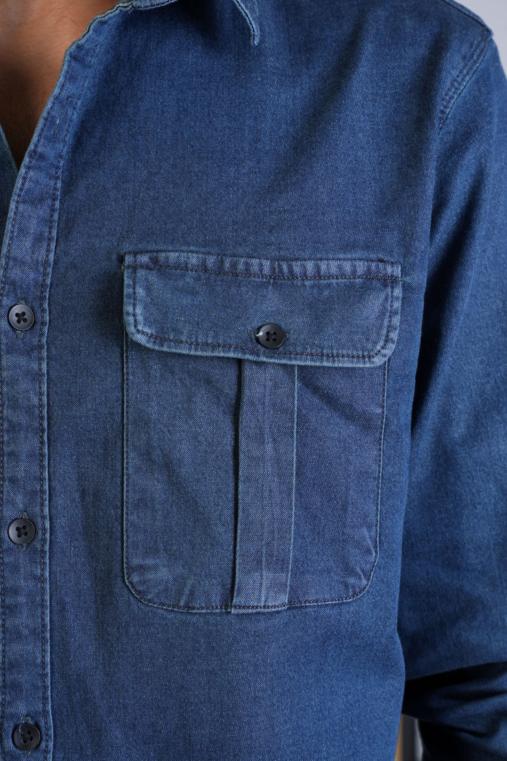 Denim Shirt - Dark Blue - D3